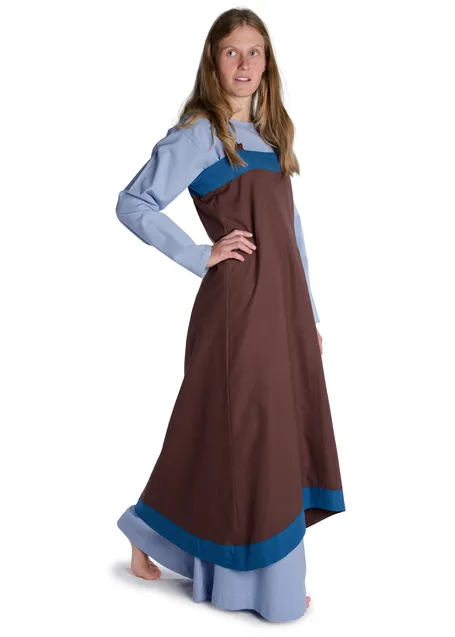 Mittelalter Cotte Meliur in Hellblau Seitenansicht 2