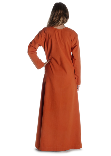 Mittelalter Cotte Meliur in Orange Rückansicht