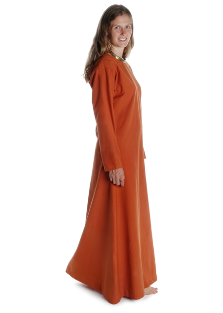 Mittelalter Cotte Meliur in Orange Seitenansicht