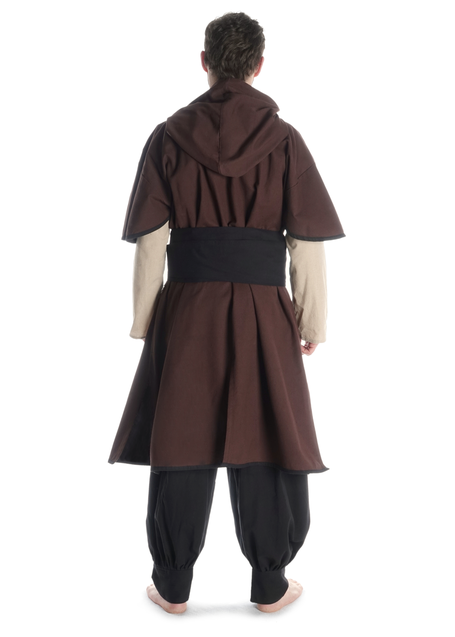Mittelalter Gürtel Wiglaf in Schwarz Rückansicht