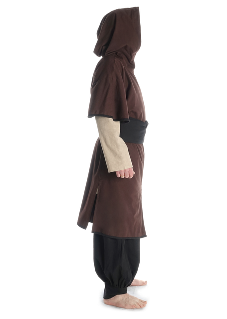 Mittelalter Gürtel Wiglaf in Schwarz Seitenansicht