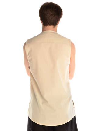 Mittelalter Hemd Heorot in Beige Rückansicht