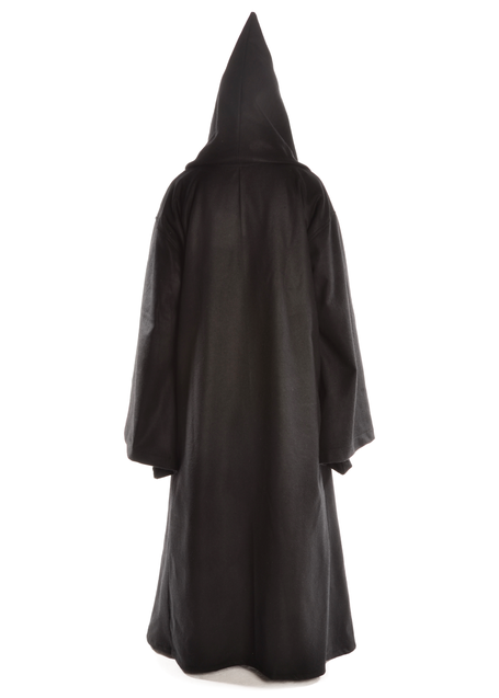 Mittelalter Mantel Laniure in Schwarz Rückansicht