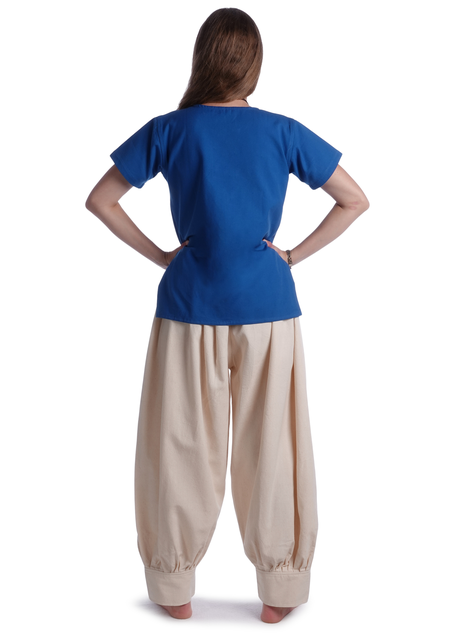 Wikinger Hose Eydis in Beige Rückansicht