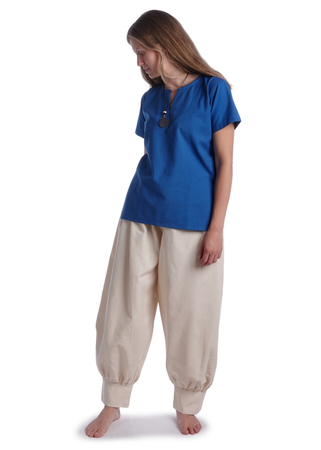 Wikinger Hose Eydis in Beige Frontansicht