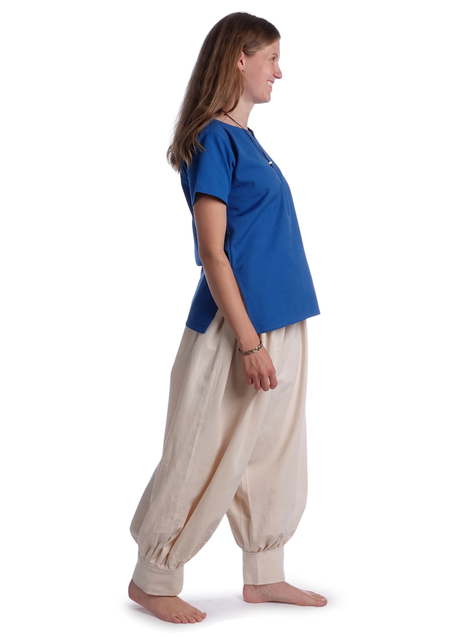 Wikinger Hose Eydis in Beige Seitenansicht