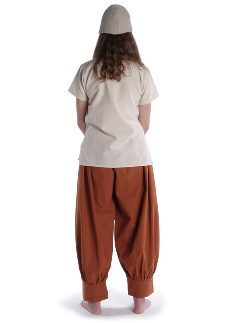 Wikinger Hose Eydis in Orange Rückansicht