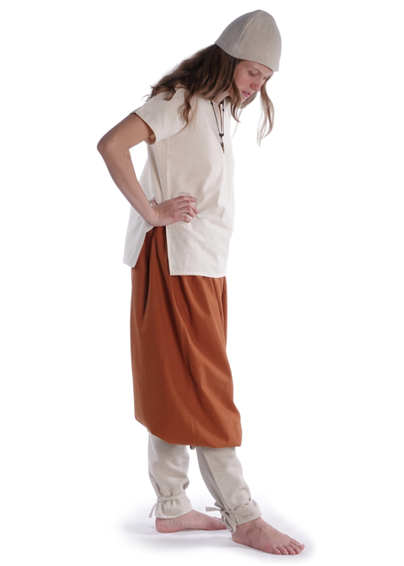 Wikinger Hose Eydis in Orange Seitenansicht 2