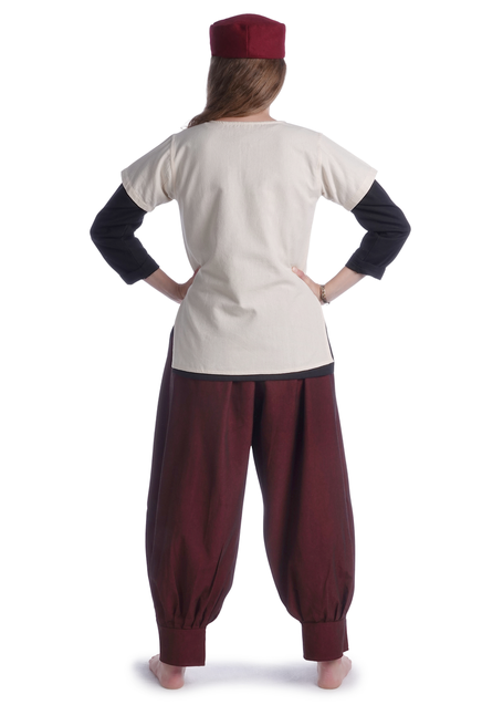 Wikinger Hose Eydis in Rot Rückansicht