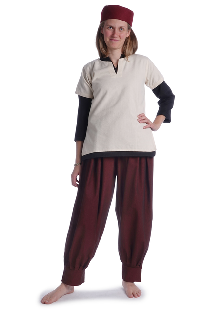 Wikinger Hose Eydis in Rot Frontansicht