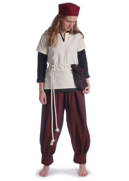 Wikinger Hose Eydis in Rot Frontansicht 3