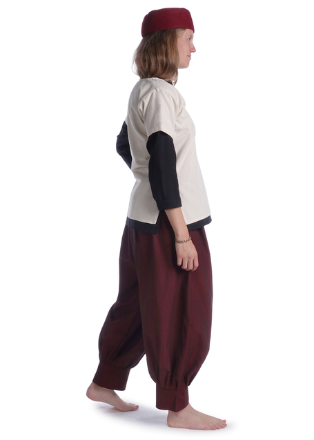 Wikinger Hose Eydis in Rot Seitenansicht