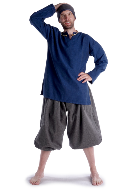 Wikinger Hose Odin in Grau Frontansicht