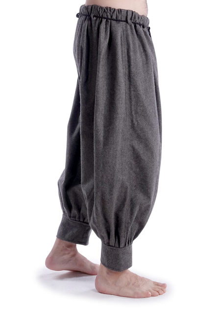 Wikinger Hose Odin in Grau Seitenansicht 3