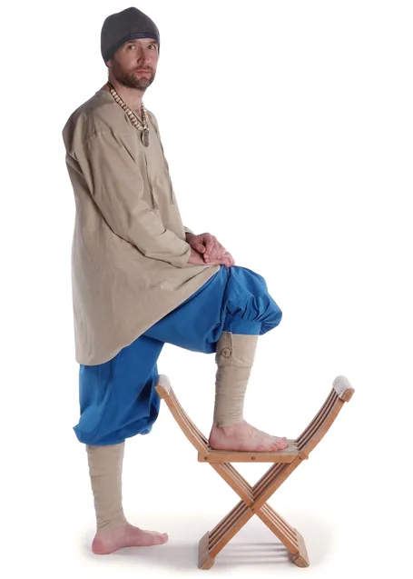 Wikinger Hose Odin in Königsblau Seitenansicht 2