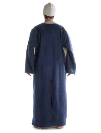 Wikinger Tunika Vali in Blau Rückansicht