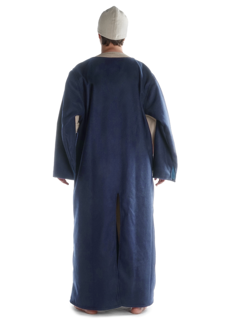Wikinger Tunika Vali in Blau Rückansicht