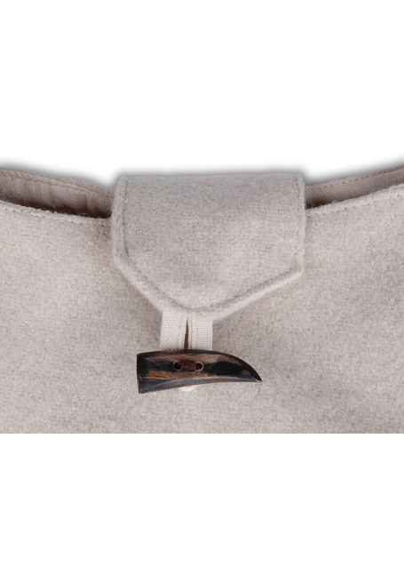 Mittelalter Tasche Egil in Beige Detailansicht