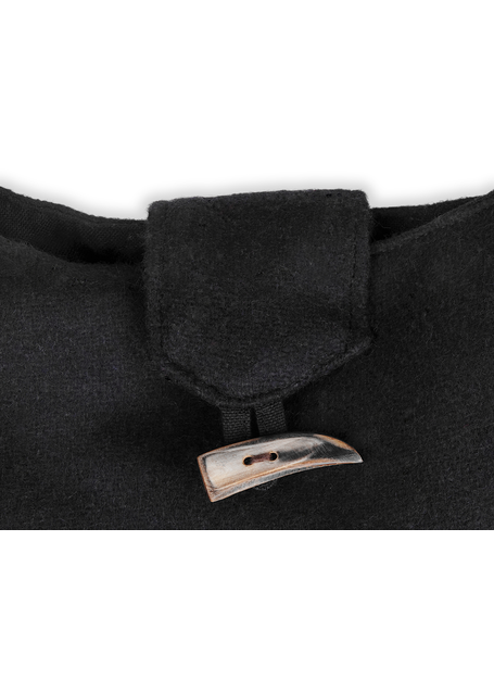 Mittelalter Tasche Egil in Schwarz Detailansicht