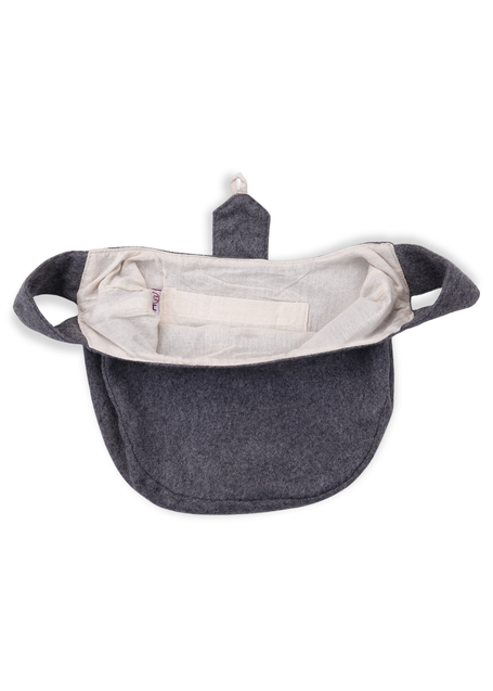 Mittelalter Tasche Egil in Grau Detailansicht