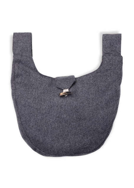 Mittelalter Tasche Egil in Grau Frontansicht