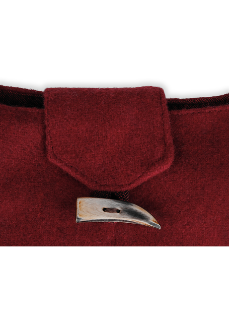 Mittelalter Tasche Egil in Rot Detailansicht