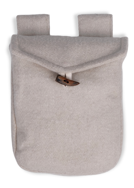 Mittelalter Tasche Widia in Beige Frontansicht