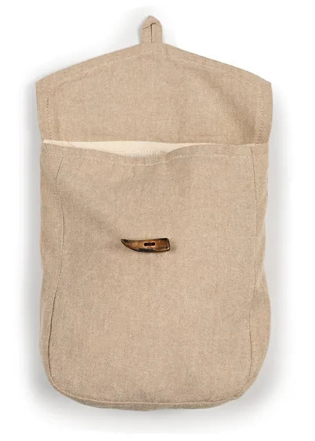 Mittelalter Tasche Widia in Hanffarben Detailansicht
