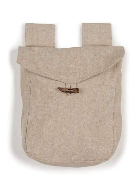 Mittelalter Tasche Widia in Hanffarben Frontansicht