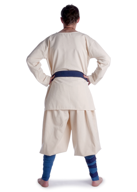 Mittelalter Gürtel Dag in Blau Rückansicht