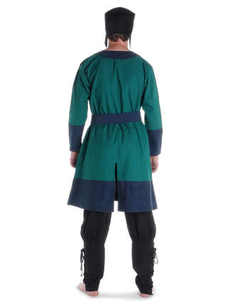 Mittelalter Gürtel Dag in Blau Rückansicht 2