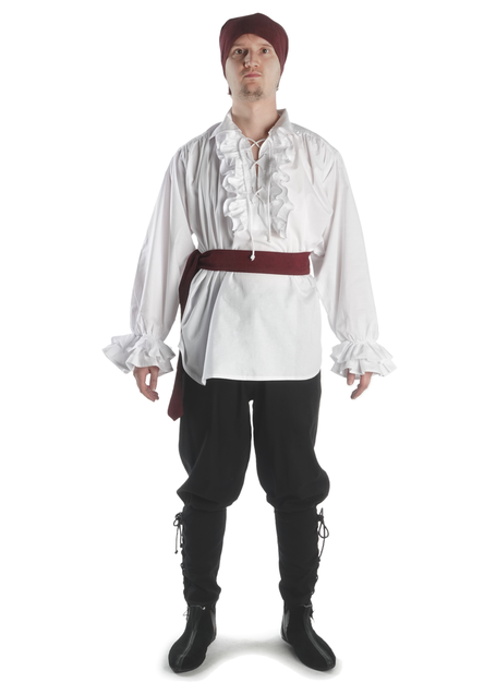 Mittelalter Gürtel Dag in Rot Frontansicht 2