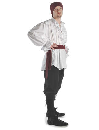 Mittelalter Gürtel Dag in Rot Seitenansicht 2