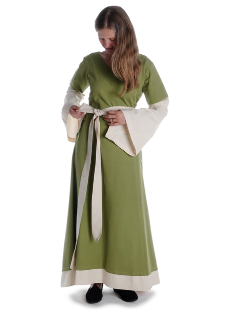 Mittelalter Gürtel Jörd in Beige Frontansicht 2