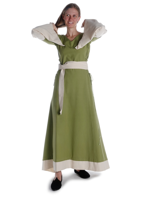 Mittelalter Gürtel Jörd in Beige Frontansicht 3