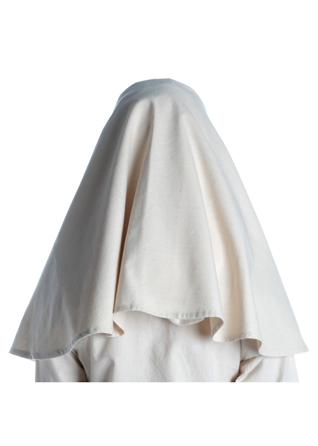 Mittelalter Velan Hildegard in Beige Rückansicht
