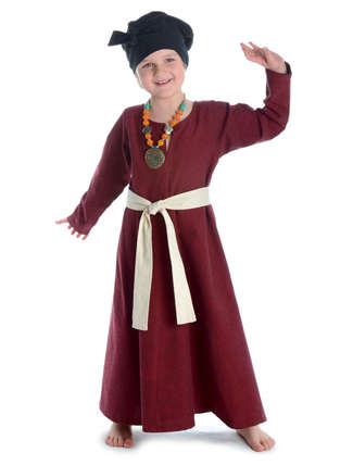Mittelalter Gürtel Buri in Beige Frontansicht