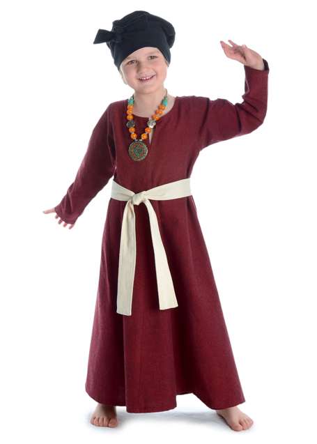 Mittelalter Gürtel Buri in Beige Frontansicht