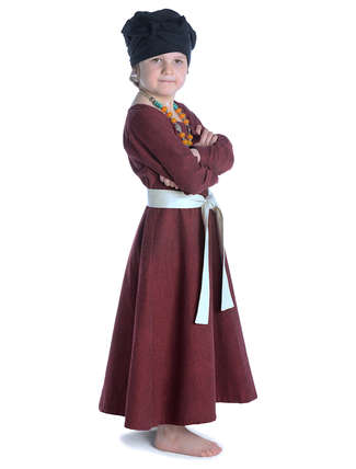 Mittelalter Gürtel Buri in Beige Seitenansicht