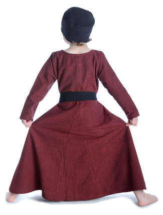 Mittelalter Gürtel Buri in Schwarz Rückansicht