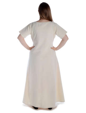 Mittelalter Kleid Hrist in Beige RÃ¼ckansicht