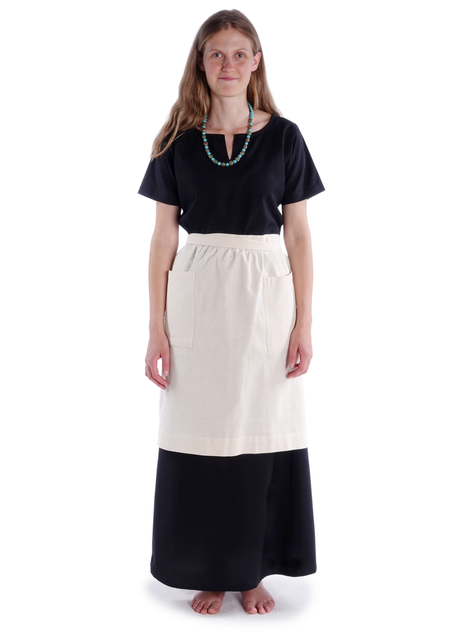 Mittelalter Kleid Hrist in Schwarz Frontansicht 5
