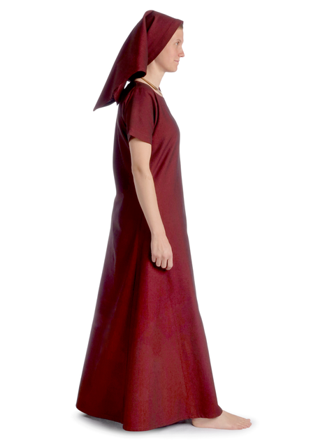Mittelalter Kleid Hrist in Rot Seitenansicht