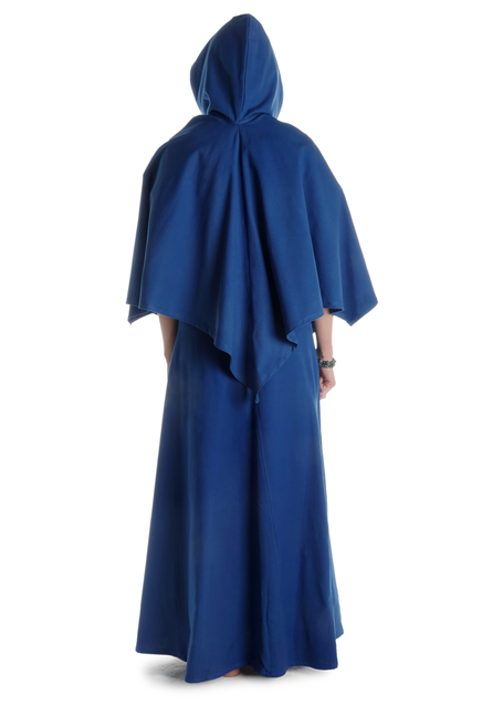 Mittelalter Cape Herat in Königsblau Rückansicht