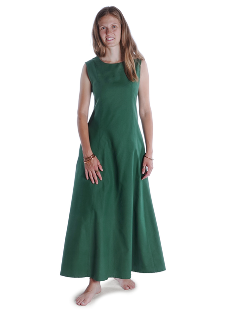 Mittelalter Kleid Peronella in MISSING: green-lightgreen Frontansicht