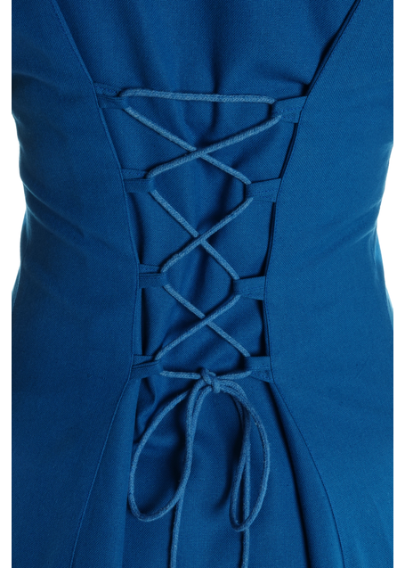 Mittelalter Kleid Peronella in MISSING: royalblue-lightblue Detailansicht 2