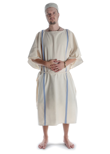 Römer Tunika Nisus in MISSING: beige-lightblue Frontansicht