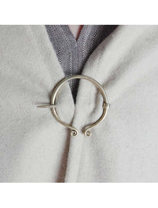 Wikinger Umhang Hakon in Beige Detailansicht