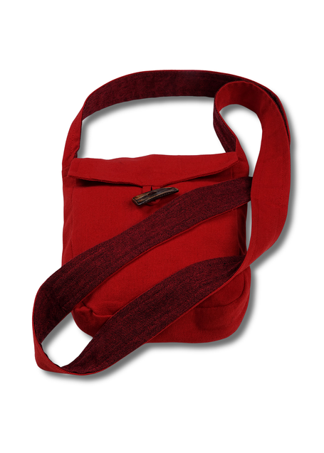 Mittelalter Tasche Vidga in Feuerrot Detailansicht