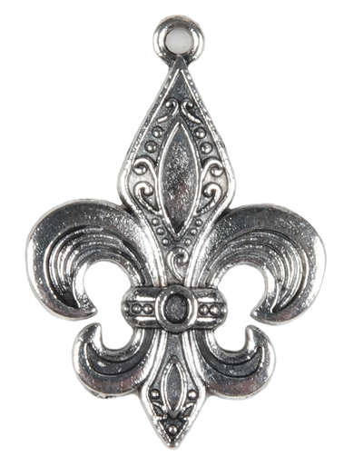 Ritter AnhÃ¤nger Chlodwig (Heraldik) aus Metall in Silbern Frontansicht